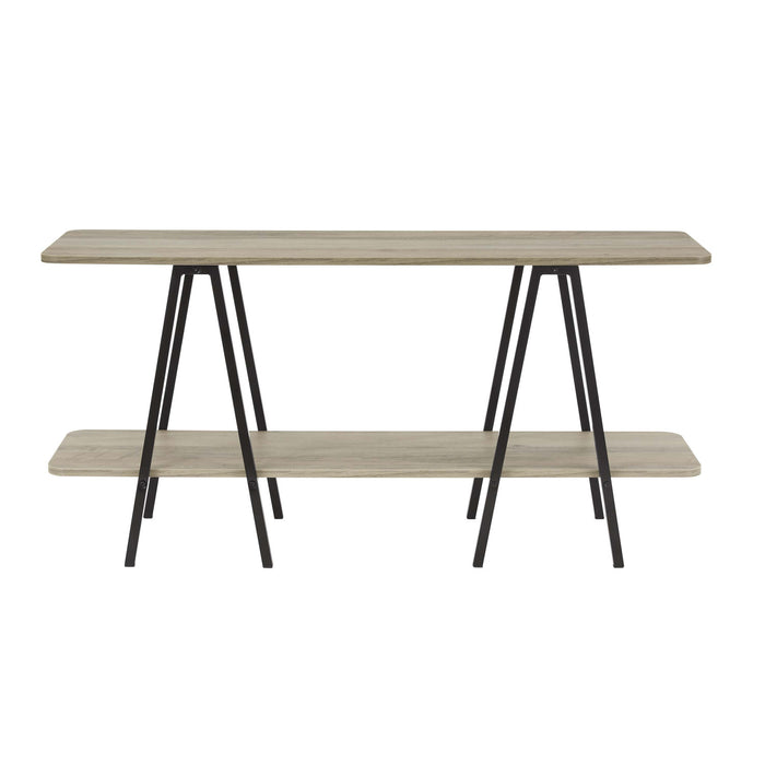Celine Contemporary Modern 47\" Console Table in Rustic Gray