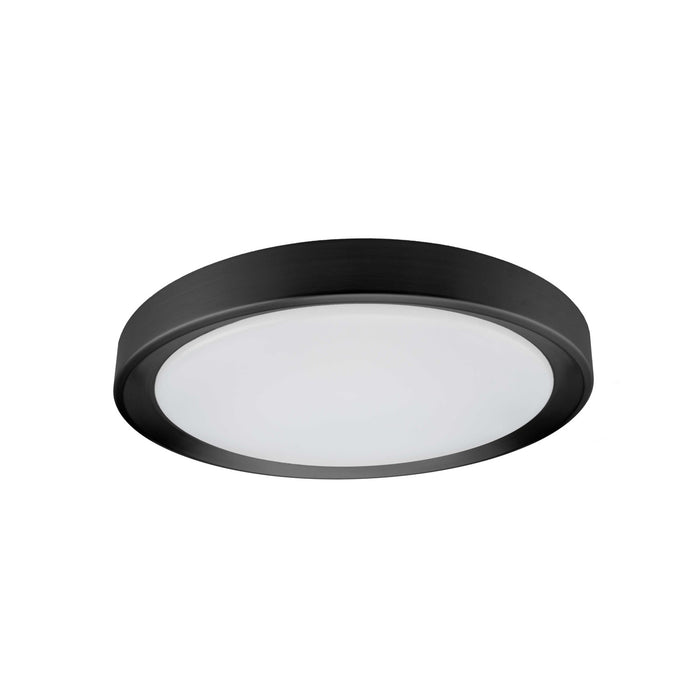 Dainolite Flynn Flush Mount 24w Sandy Black White Diffuser Lamp