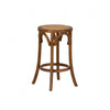 Rae Backless Rattan Counter-Height Stool - Walnut