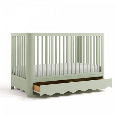 Storkcraft Casablanca Deluxe 5-in-1 Convertible Crib with Drawer - Sage