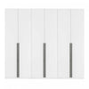 Lee Modern 3-Piece Wardrobe Closet in White Armoire
