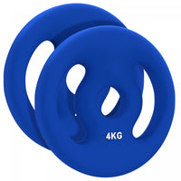 Soozier Standard Weights Plates With Easy-grip Handles, 2 X 8.8lbs