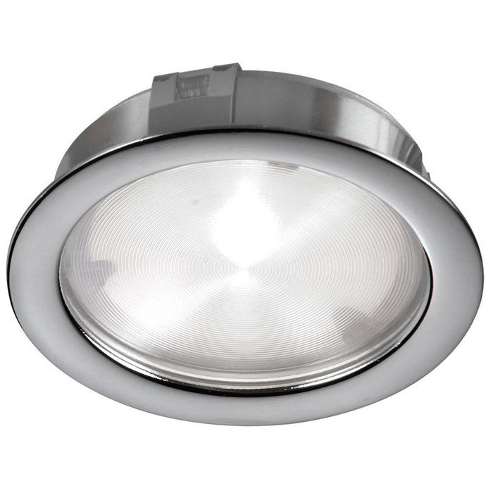 Dainolite Cree LED Puck Light 4w 24vdc Input 3000k Cri80+ 40° Beam Satin Chrome Lamp