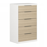 Hourra 5-Drawer Chest - Soft Elm White
