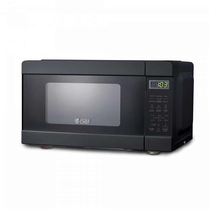 CHM Series Commercial Chef 0.9 Cu. Ft. Countertop Microwave Oven, CHM990B, Black Countertop Microwave Less 1cuft