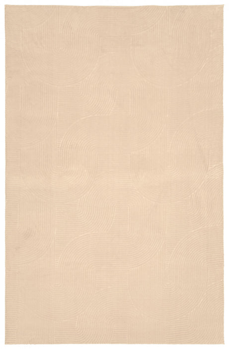 Elion Contemporary Beige Washable Rug 6'7\" x 9'0\" Indoor Area Rug