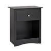 Jade 1-Drawer Tall Nightstand - Black