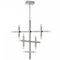 Dainolite Francesca Chandelier 42w Polished Chrome Acrylic Diffuser Lamp