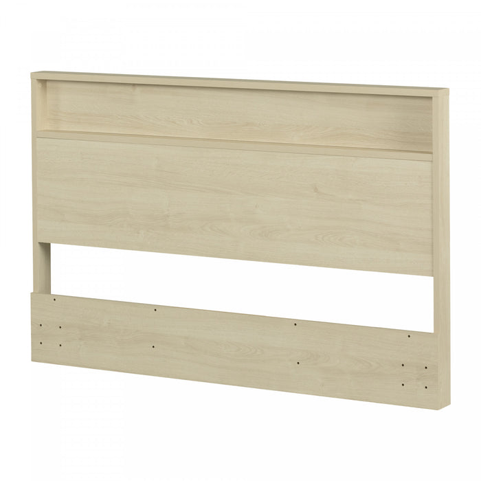 Fusion Headboard With Storage Shelf - Bleached Oak 