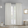 Gladstone Off-White Dual-Header Curtain Panel - 52\" X 95\"