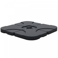 Outsunny 4pc Portable Umbrella Base Weights Garden Parasol Base, Black