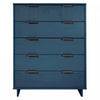 Granville Modern 38\" Chest in Midnight Blue (5-Drawer)