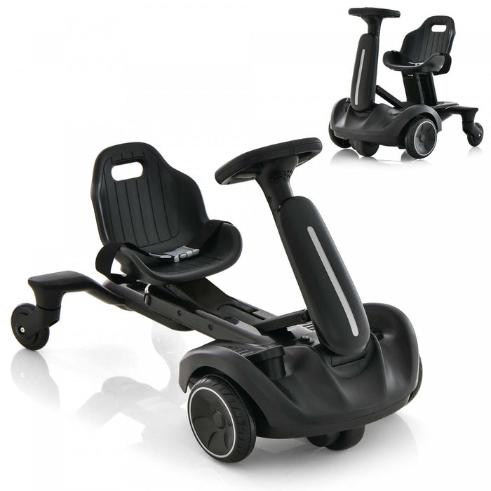 Costway 6v Kids Ride On Drift Car Electric Drifting Go Kart For Kids With 360° Spin Dark