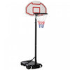 Soozier Adjustable 5.5'-7' Youth Basketball Hoop System