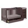 Graco Remi 4-in-1 Convertible Crib and Changer - Espresso