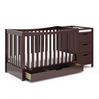 Graco Remi 4-in-1 Convertible Crib and Changer - Espresso