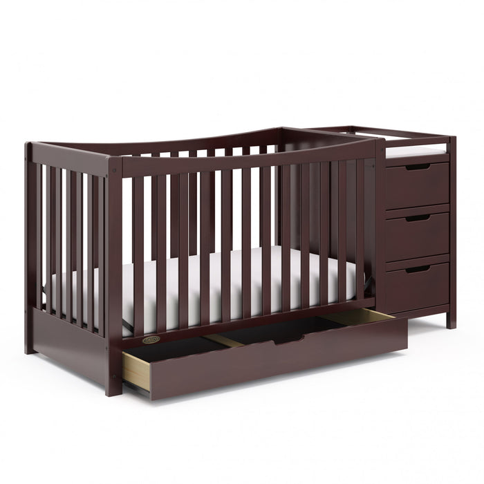 Graco Remi 4-in-1 Convertible Crib and Changer - Espresso