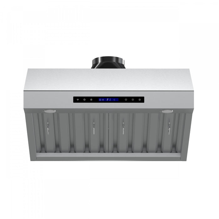 Forno Palazzo 30\" Wall Mounted Range Hood, Stainless Steel,Baffle Filters-FRHWM5029-60