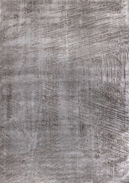 Hudson Grey Cream Distressed Brushstrokes Rug, 6'7\" x 9'6\" Indoor Area Rug