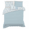 Isabelle 5-Piece Reversible Clipped Jacquard Comforter Set, Double/Queen 