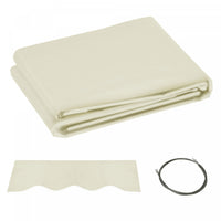 Outsunny 10' X 8' Retractable Awning Fabric Replacement Outdoor Sunshade Canopy Awning Cover, Uv Pro