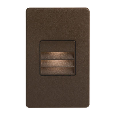 Dainolite Bella LED Step/Wall Light 3.3w Bronze With Louver Lamp|Lampe d’escalier et murale Bella de Dainolite avec persienne, fini bronze et ampoule à DEL de 3,3 W