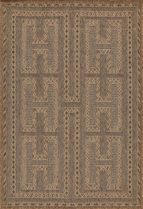 Hazel Transitional 6'6\" x 9'0\" Area Rug in Ivory Indoor Area Rug