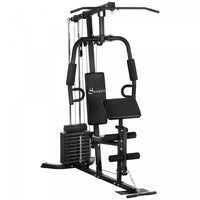 Soozier Multifunction Home Gym Machine With 99lbs Weight Stack, Full Body Workout