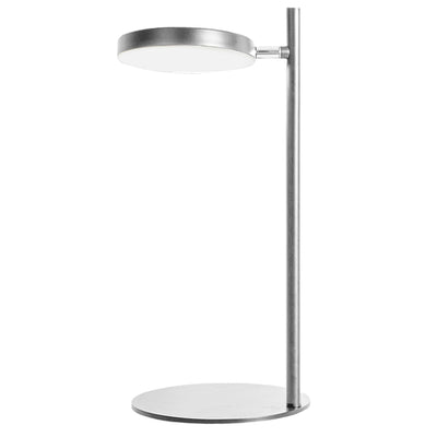 Dainolite Fia 1 Light LED Table Lamp Satin Chrome|Lampe de table Fia de Dainolite avec fini chromé satiné et 1 ampoule à DEL