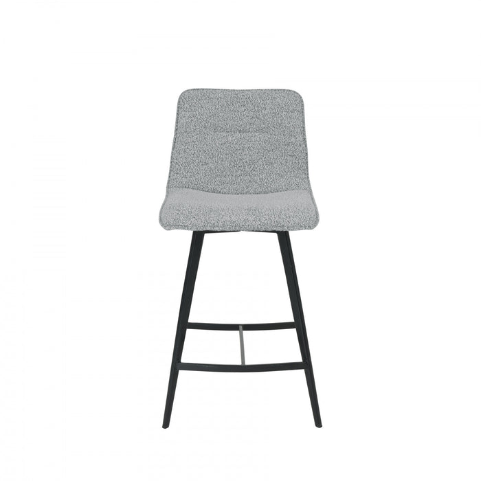 Corbin Mid Grey Upholstered Bar Stool (Set of 2)