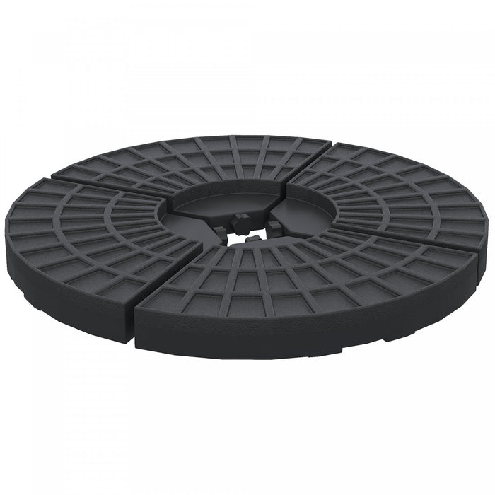Outsunny Set of 4 Umbrella Base Weights Outdoor Parasol Holder