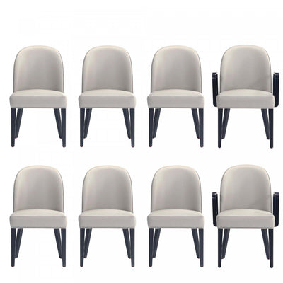 Hillman Modern 8-Piece Dining Chair Set in Light Gray | Ensemble de 8 chaises de salle a manger Hillman Modern en gris clair
