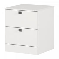 Spark 2-drawer Nightstand - Pure White 