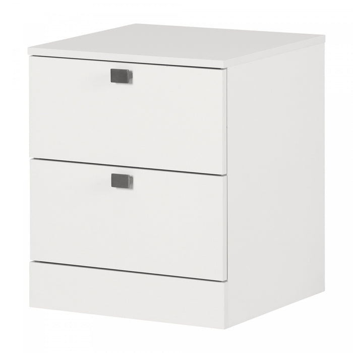 Spark 2-drawer Nightstand - Pure White 