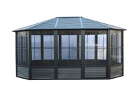 Florence Solarium 12x15 Metal Roof In Black