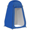Outsunny Pop Up Shower Tent, Outdoor Privacy Changing Dressing Room, Blue