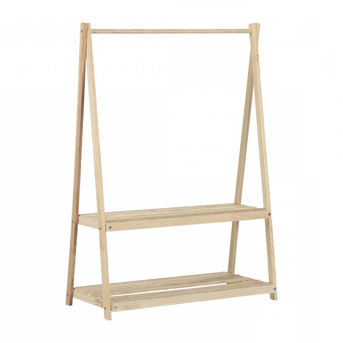Sweedi Kids Wooden Clothes Rack - Natural