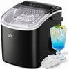HOMCOM Portable Ice Maker Countertop, Ice Maker Machine, Black