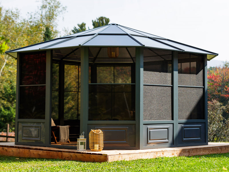 Gazebo Penguin Florence - Solarium 12x12 Polycarbonate Roof 