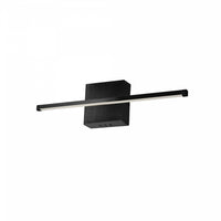 Dainolite Array LED Wall Sconce Horizontal 19w Matte Black White Acrylic Diffuser Lamp