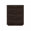 Evelyn Modern 20\" Nightstand in Brown (3-Drawer)