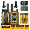 2 Dewalt DXFRS300 Work Site Walkie Talkies - 1 Watt, Heavy Duty, Long Range Indoor-Outdoor Two Way Radios + 22 Channel