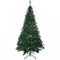 Homcom 7ft Artificial Christmas Tree With Decoration Ornament