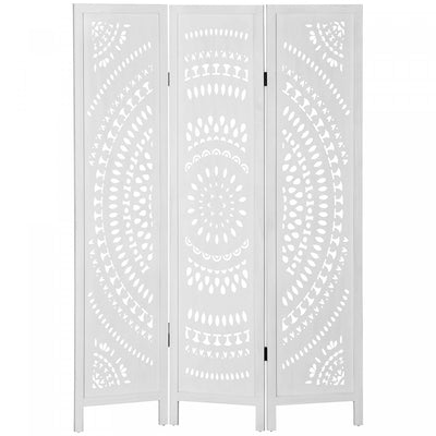 HOMCOM 3 Panel Room Divider, 5.6 Ft Tall Portable Folding Privacy Screen
