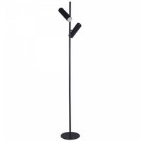 Dainolite Constance Floor Lamp 12w Matte Black Frosted Acrylic Diffuser