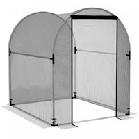 Outsunny 4.9' x 3.9' Plant Protector from Animals with Zipper Roll-Up Door