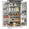 HOMCOM Kitchen Pantry Cabinet with Adjustable Shelves Storage Cabinet White
