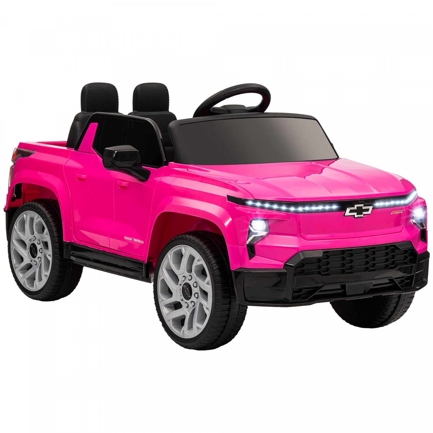 Qaba 12v Electric Car For Kids, Chevrolet Silverado Ev Rst