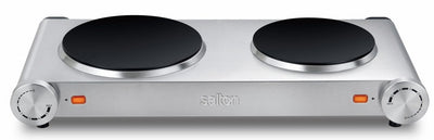 Salton Double Burner Infrared Cooktop - HP1269|Surface de cuisson Salton à infrarouge et à 2 brûleurs - HP1269