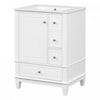 Sophia 24\" Bathroom Vanity with Ceramic Sink, White